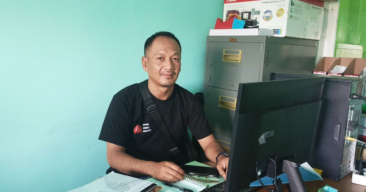 Ketua Panitia Pemilihan Anggota BPD Desa Margahayu Selatan, Firman Firdaus. (Foto Sopandi).