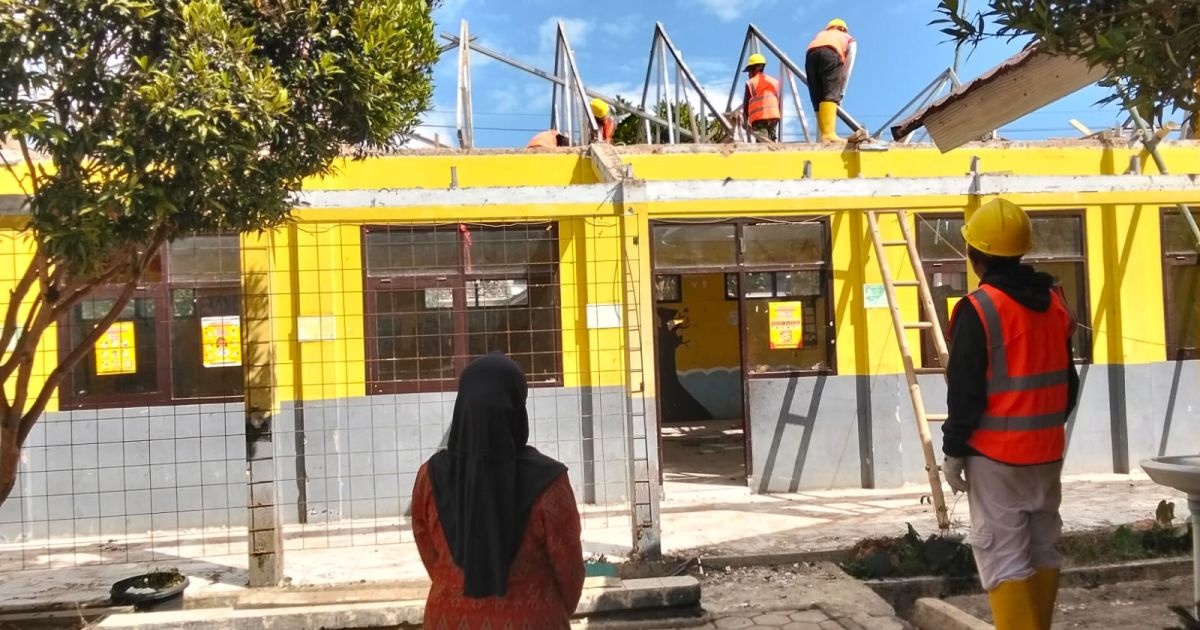 Revitalisasi SDN Pelita Utama Pangalengan.(Foto Wanhendy).
