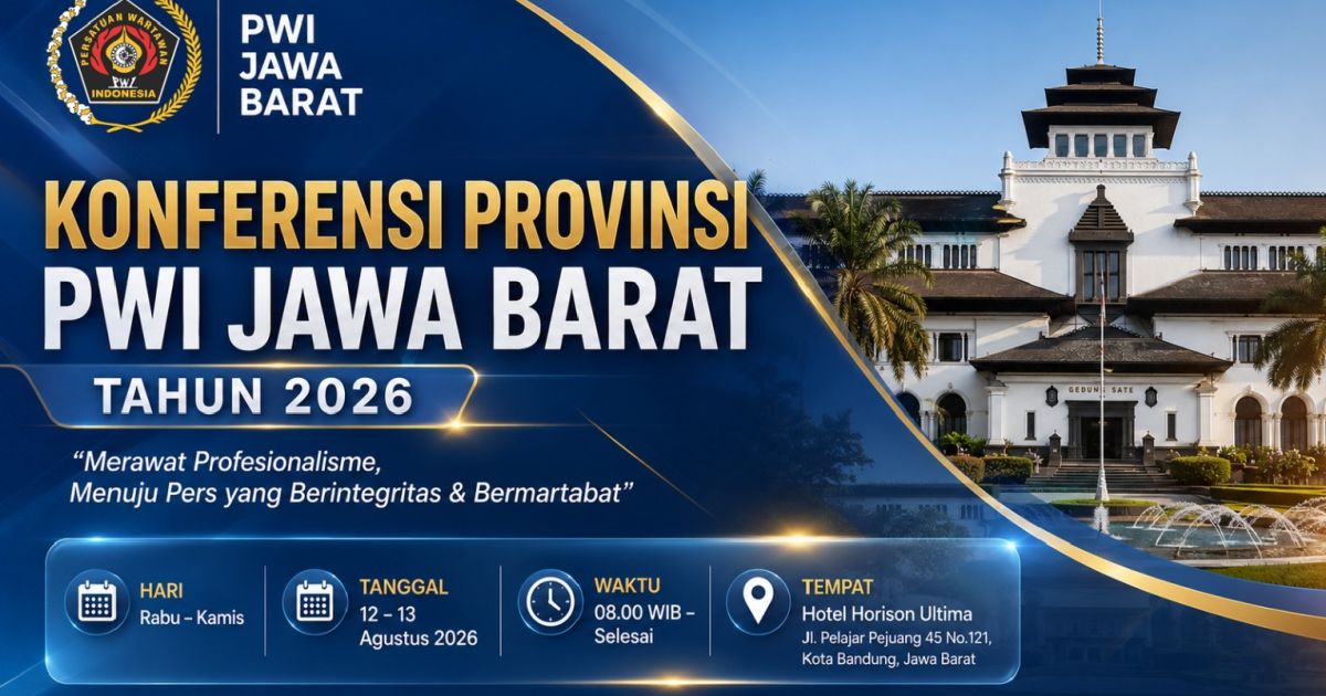 Konferprov PWI Jabar 2026 Disosialisasikan, Pendaftaran Calon Dibuka 27 Juli 2026