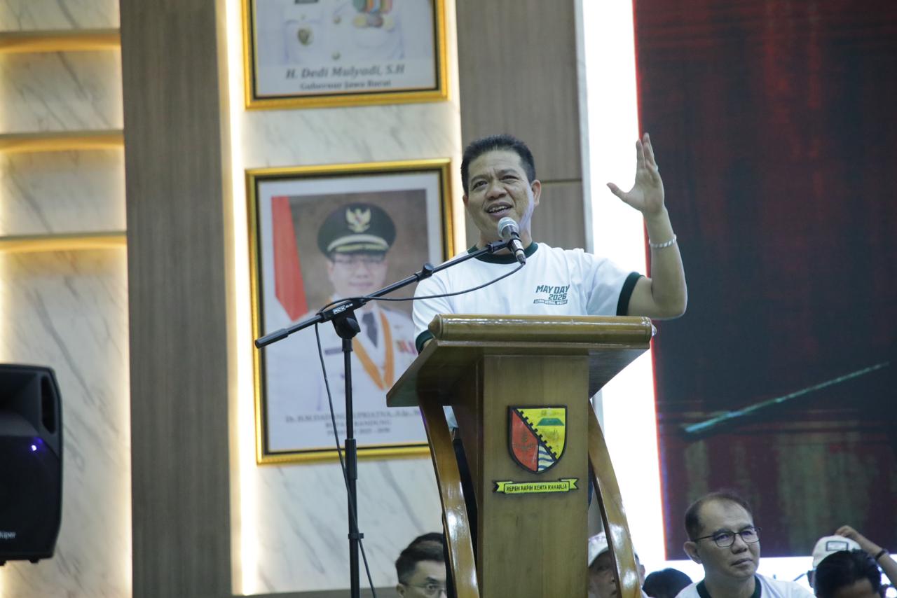 May Day Tingkat Kabupaten Bandung Bupati: Momen Perkuat Tripartit Wujudkan Kesejahteraan Buruh