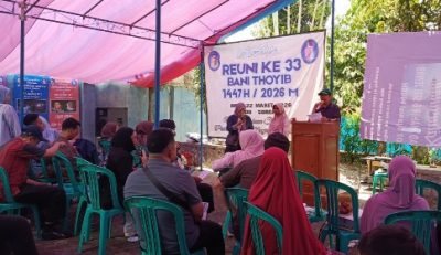 Reuni ke 33 Tahun Bani Thoyib Tak Pudar Konsisten Eratkan Tali Silaturahmi