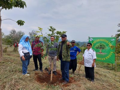Upaya Selamatkan Lingkungan. PWI Kab. Bandung dan SOMASI Tanam Pohon di Gambung Kec. Pasirjambu